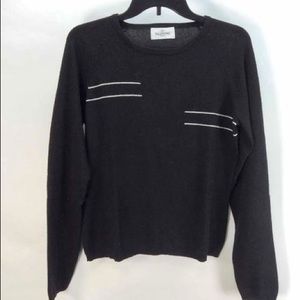 Valentino Black Long Sleeve Pullover Sweater